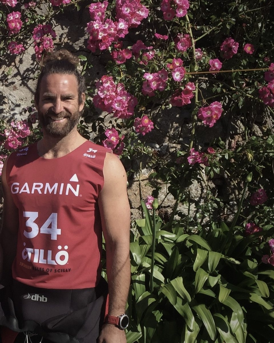 Ryan Anderson, founder of Collar & Core, at the Ötillö Swimrun on the Isles of Scilly